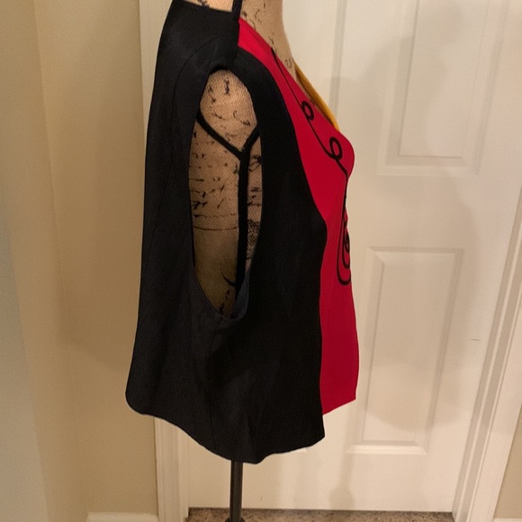 Women’s Vintage Style Formal Abstract Vest - Picture 3 of 10